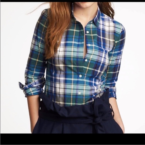 J.Crew Button-Down Long Sleeve Blouse XL - Picture 1 of 6